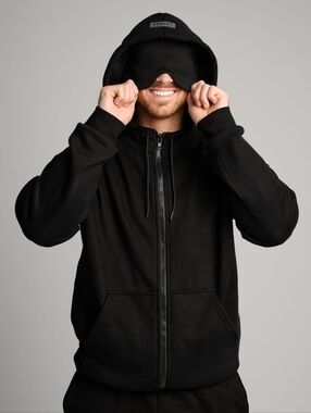 Comfrt Airplane Mode Travel Zip Hoodie Obsidian